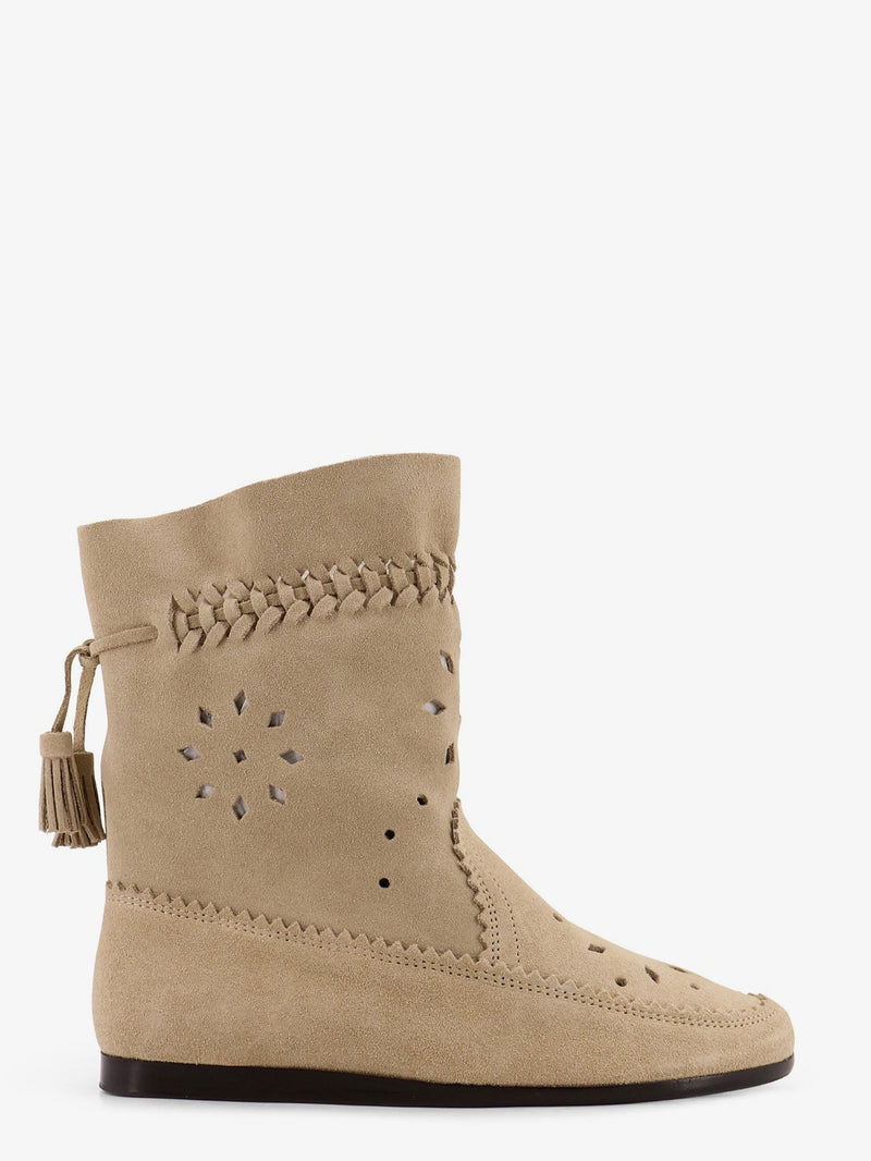 Isabel Marant Botas Isabel Marant Woosta de ante color beige - World Class Fashion