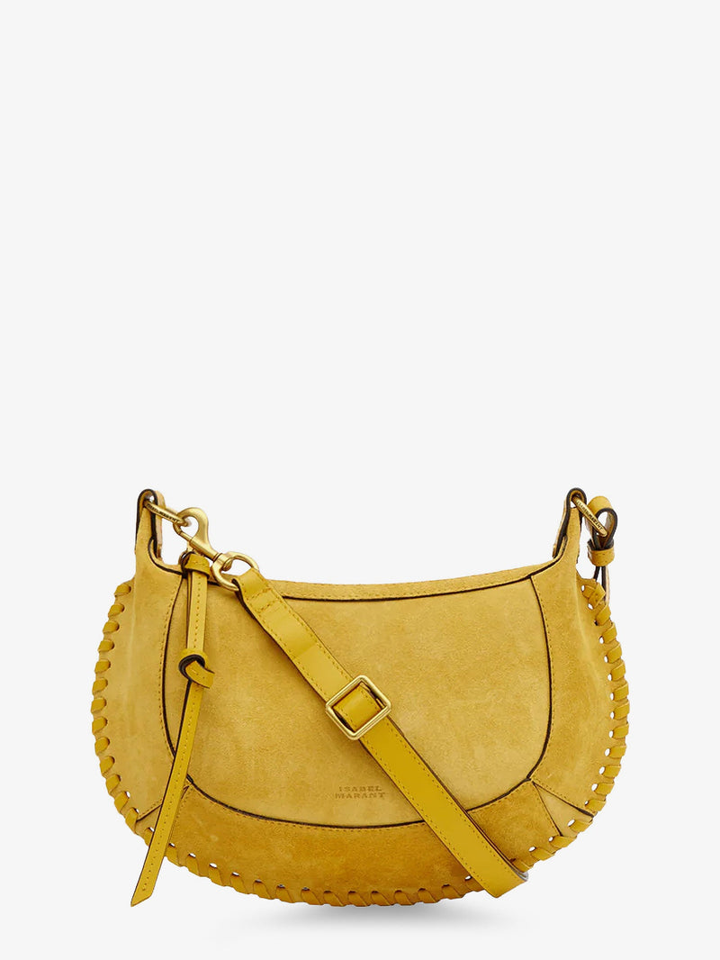 Isabel Marant Isabel Marant Oskan Moon Suede Crossbody Bag Yellow - World Class Fashion