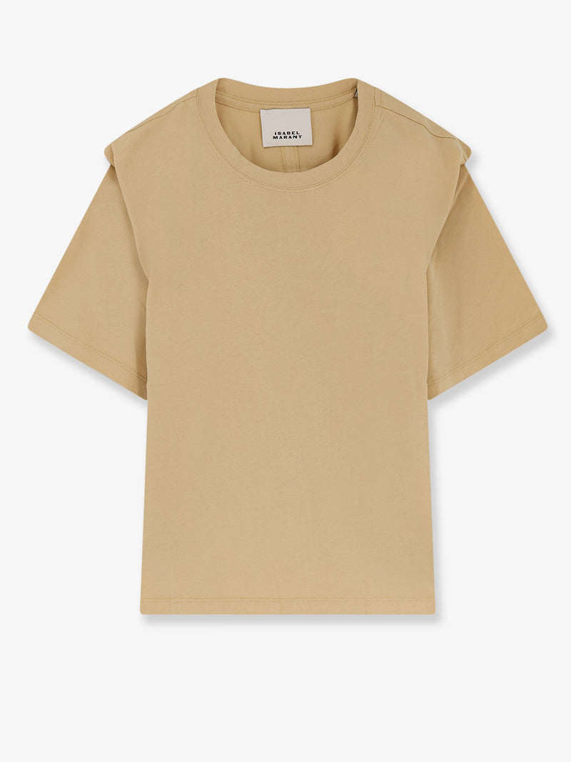 Isabel Marant Isabel Marant Zelitos Organic Cotton T-Shirt Yellow - World Class Fashion