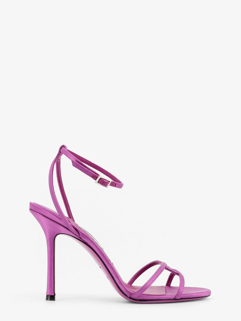 Jimmy Choo Jimmy Choo Leo Satin Sandals Purple Women - World Class Fashion