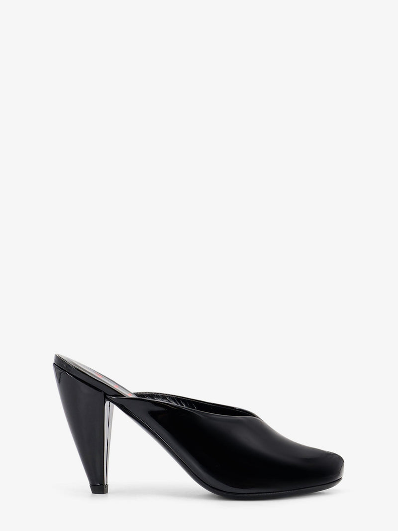 Jude Jude Paw Mule Patent Leather Sandals Black - World Class Fashion