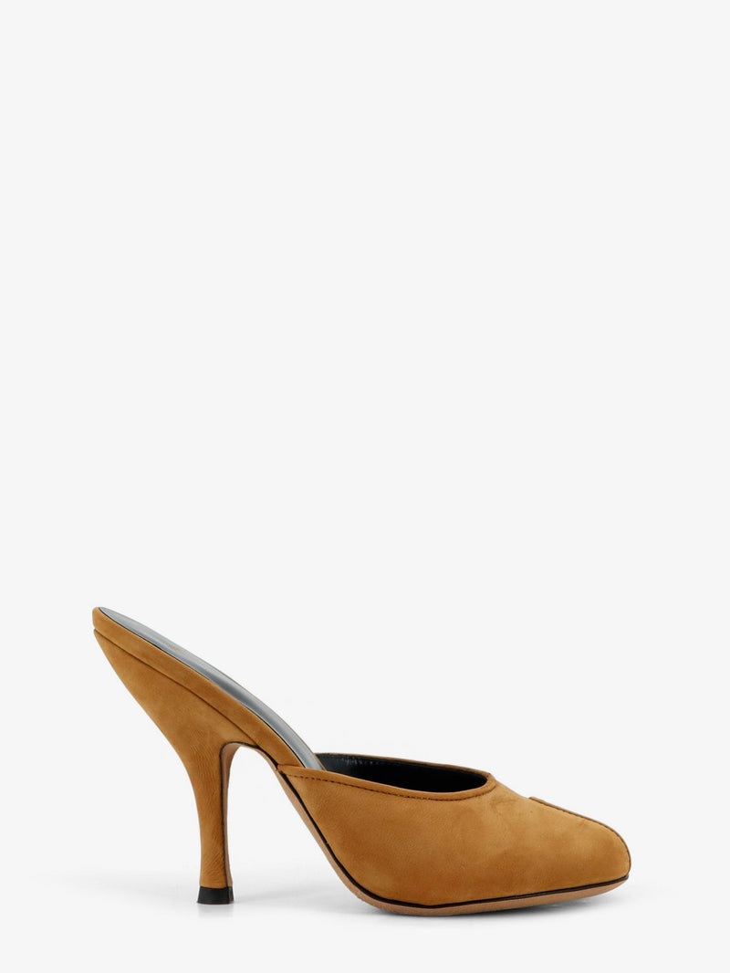 Jude Jude Suede Date Mule Sandals Brown - World Class Fashion