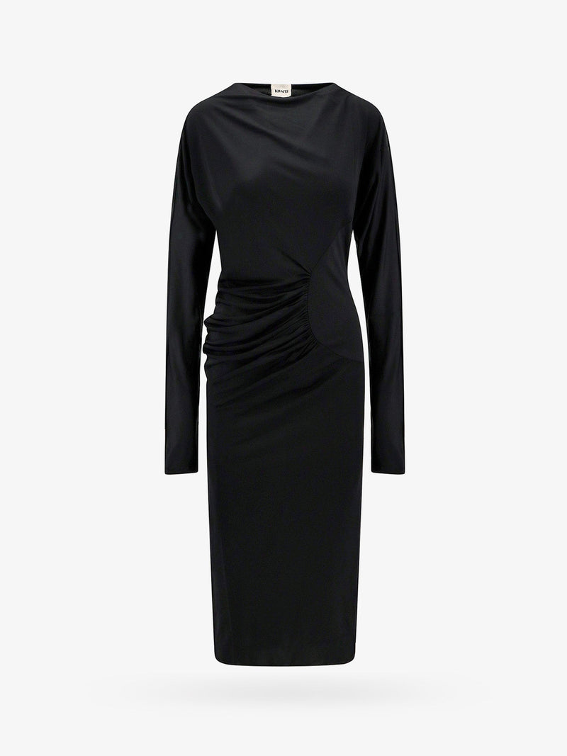 Khaite Khaite Vestido Largo de Viscosa Negro para Mujer - World Class Fashion