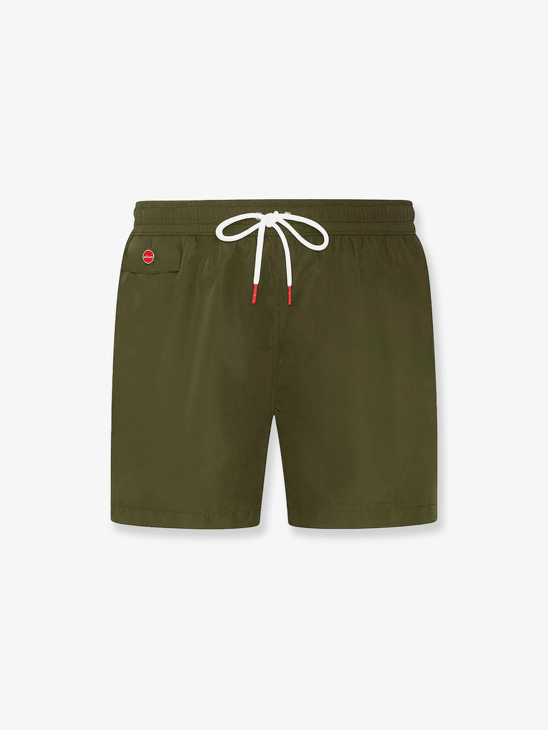 Kiton Ciro Paone Kiton Ciro Paone Nylon Swim Trunks Green Men - World Class Fashion