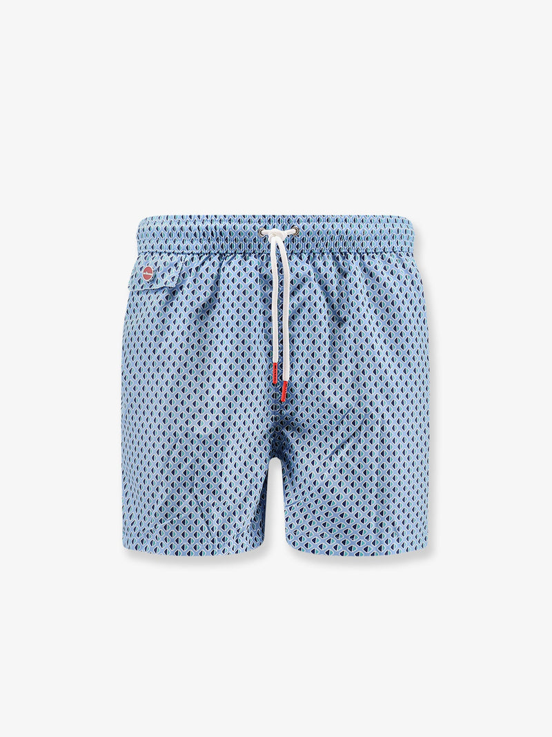 Kiton Ciro Paone Kiton Ciro Paone Nylon Swim Trunks Blue - World Class Fashion