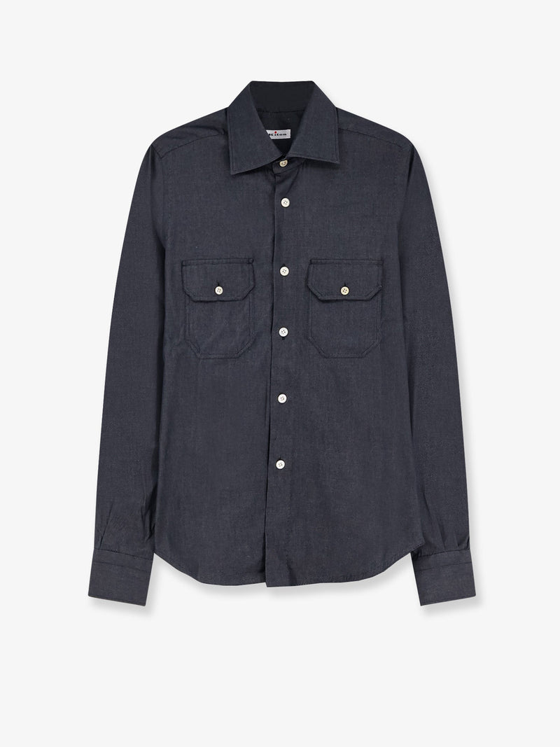 Kiton Ciro Paone Kiton Ciro Paone Cotton Shirt Black Men - World Class Fashion