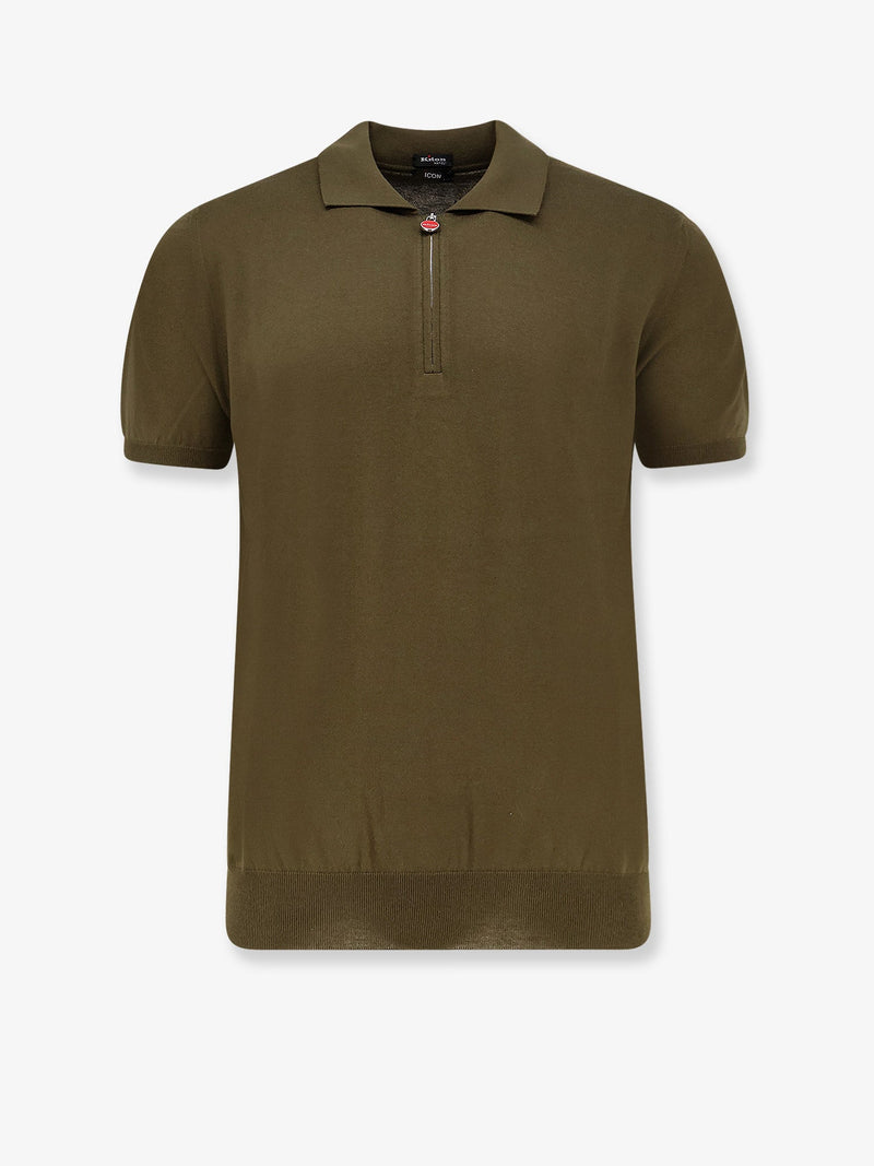 Kiton Ciro Paone Kiton Ciro Paone Cotton Polo Shirt Green - World Class Fashion