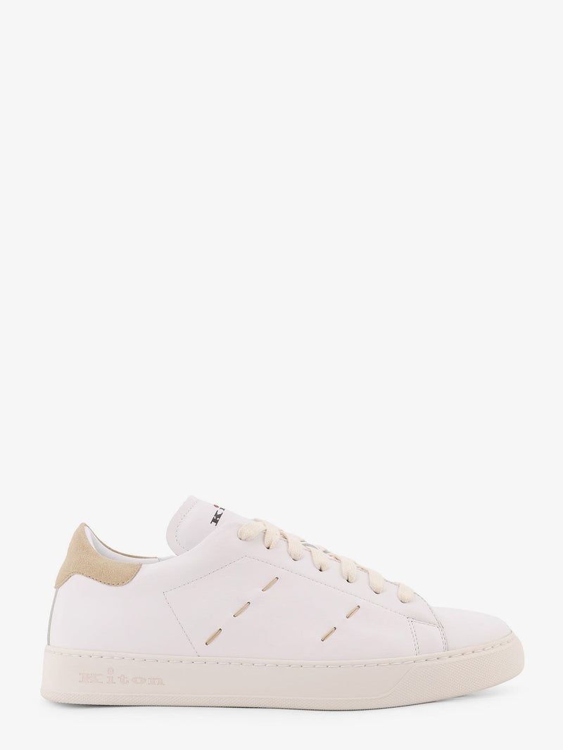 Kiton Ciro Paone Kiton Ciro Paone Leather Sneakers White Men - World Class Fashion