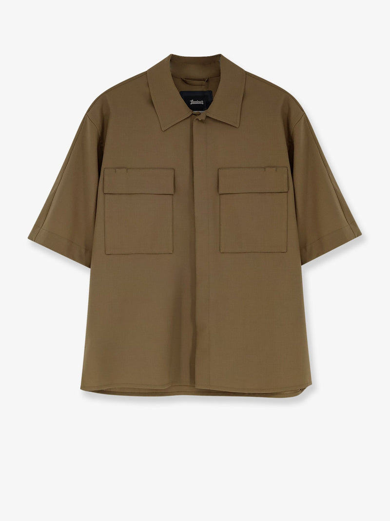 Laminar Laminar Wool Blend Shirt Green Men - World Class Fashion