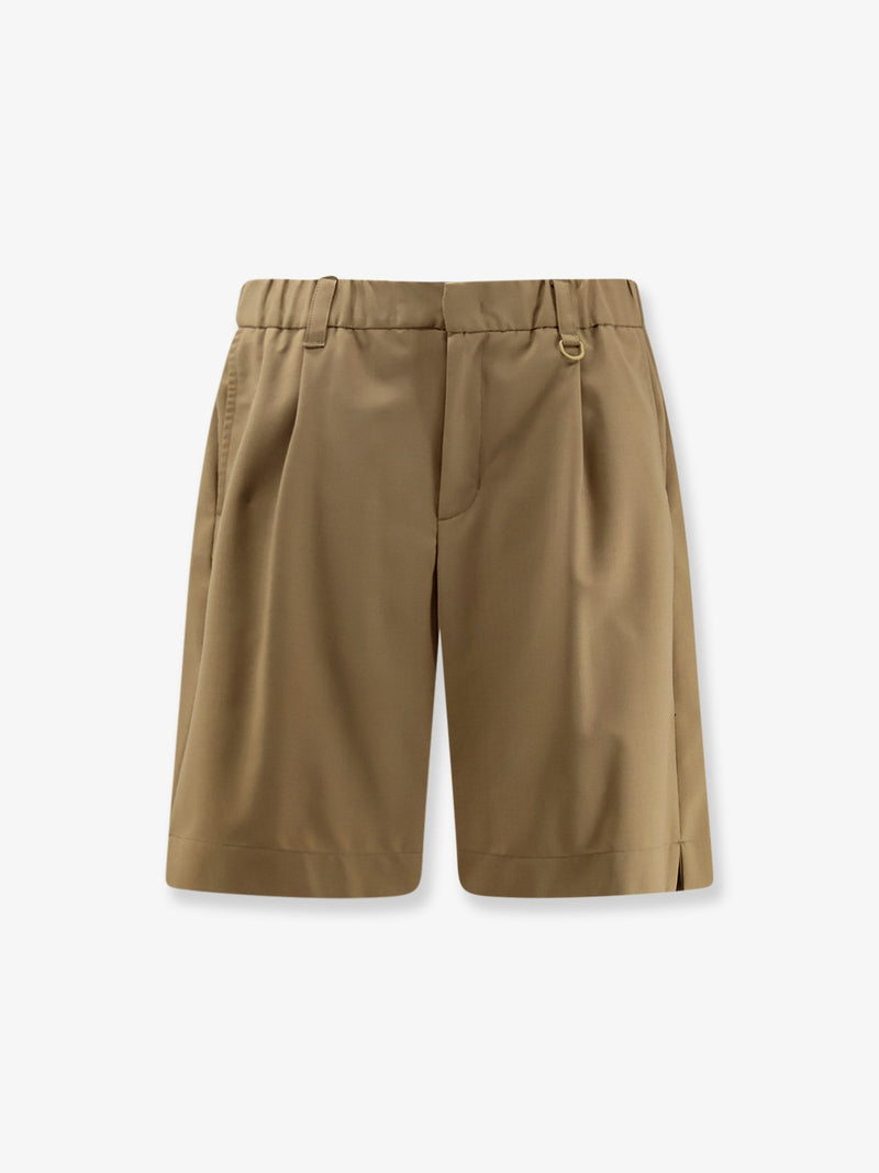 Laminar Laminar Wool Blend Bermuda Shorts Green - World Class Fashion