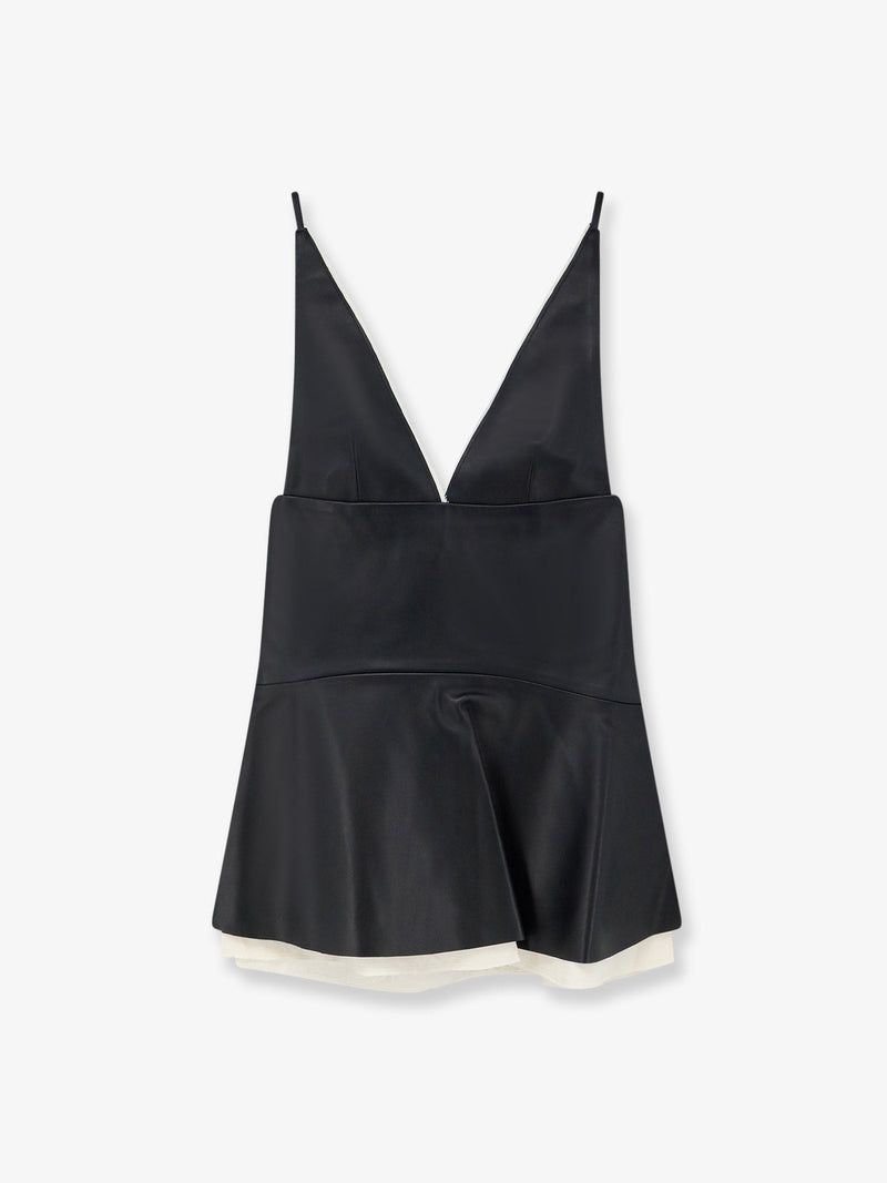 Lamrons Lamrons Leather Top Black Women - World Class Fashion