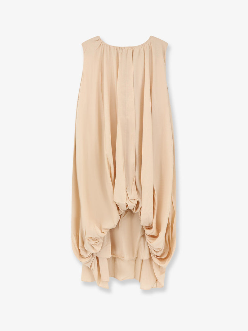 Lamrons Lamrons Modal and Silk Blend Dress Beige Women - World Class Fashion