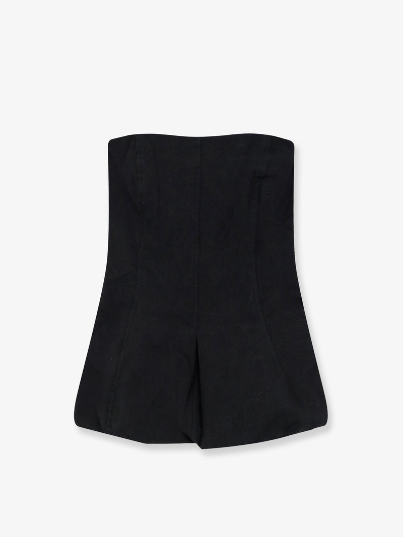 Lamrons Lamrons Cotton and Silk Blend Top Black - World Class Fashion
