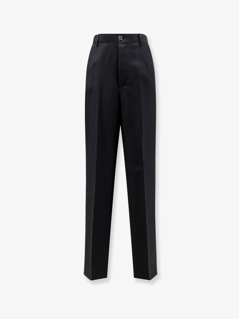 Laneus Laneus Viscose and Linen Trousers Black Men - World Class Fashion