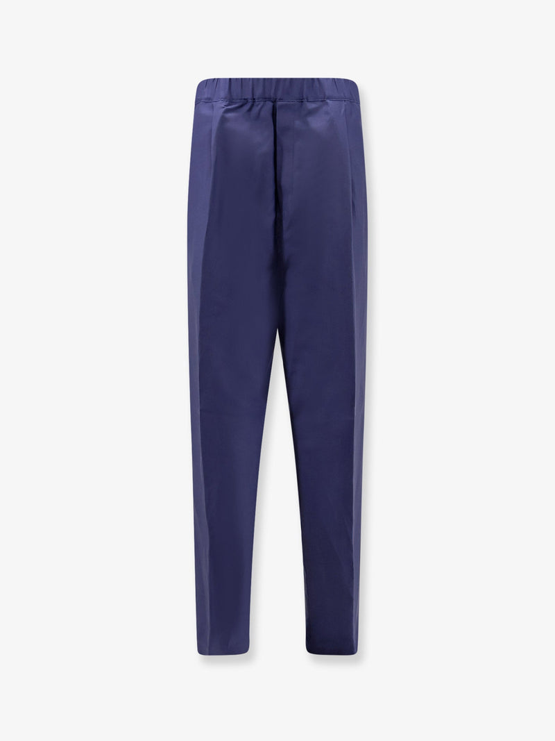 Laneus Pantalones de viscosa y lino Laneus azules para hombre - World Class Fashion