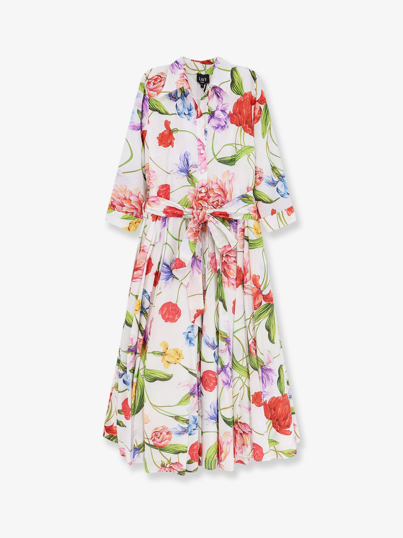 Lavi Lavi Spritz Chemisier Cotton Dress White - World Class Fashion