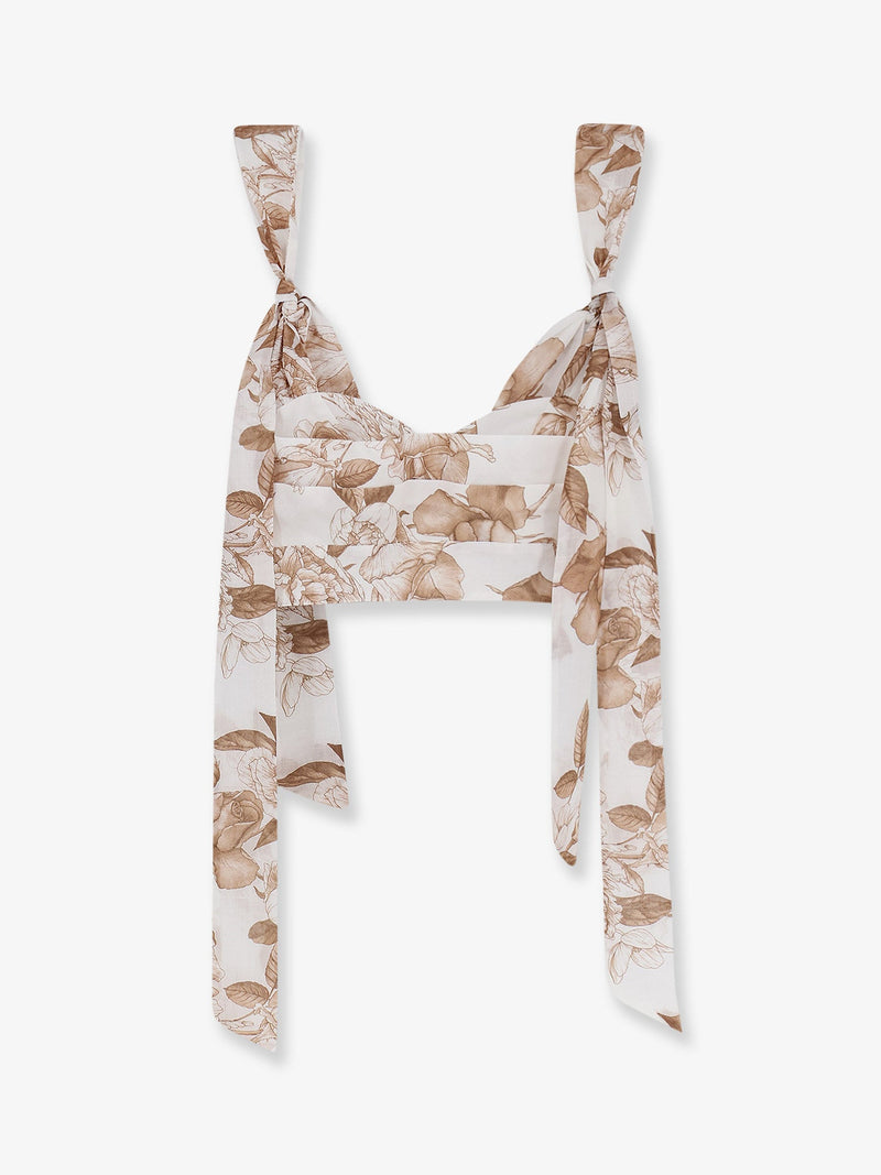 Lavi Lavi Seraphina Cotton Top Beige - World Class Fashion