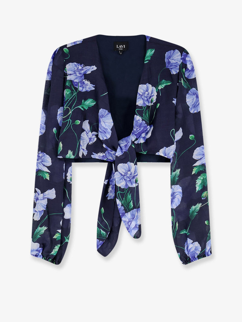 Lavi Lavi Cactus Ramie Shirt Blue Women - World Class Fashion