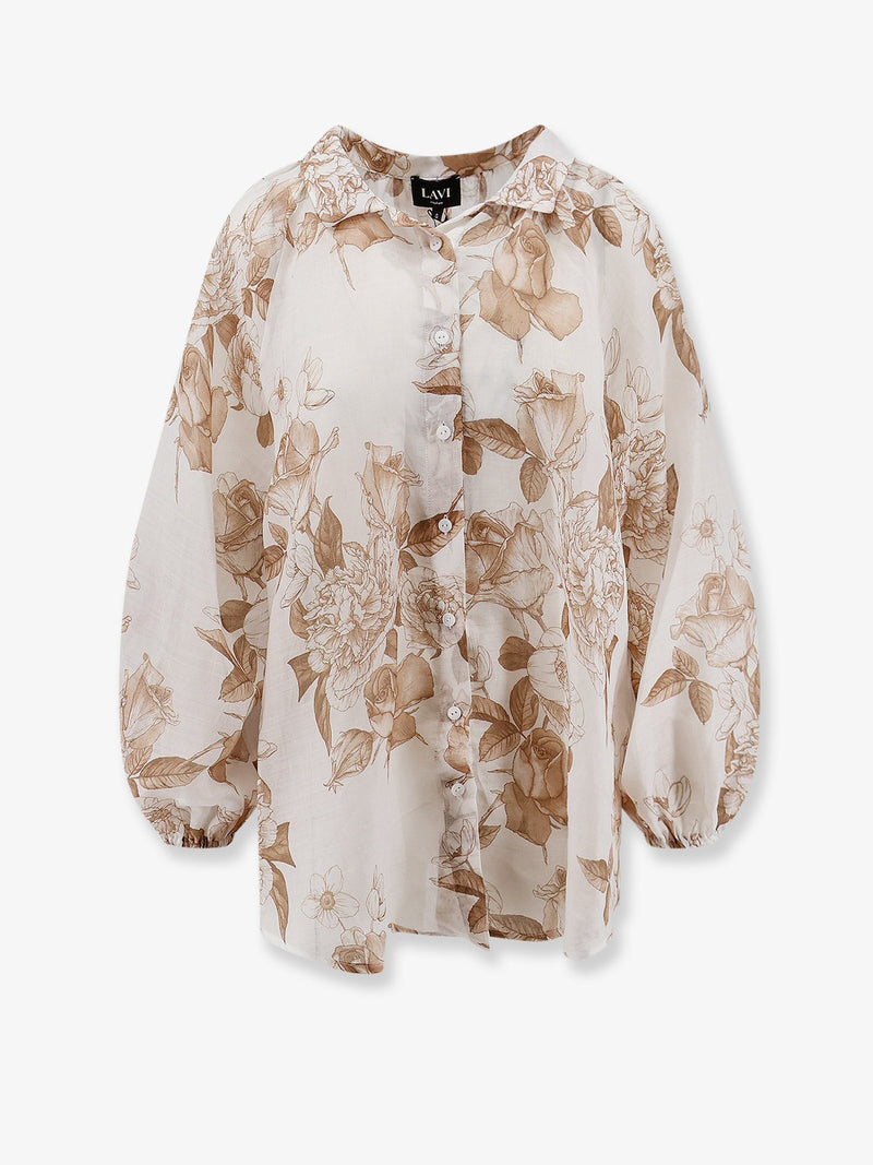 Lavi Lavi Afrodite Ramié Shirt Beige Women - World Class Fashion