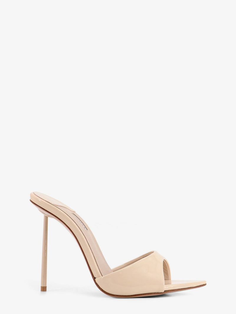 Le Silla Le Silla Bella Patent Leather Sandals Beige - World Class Fashion