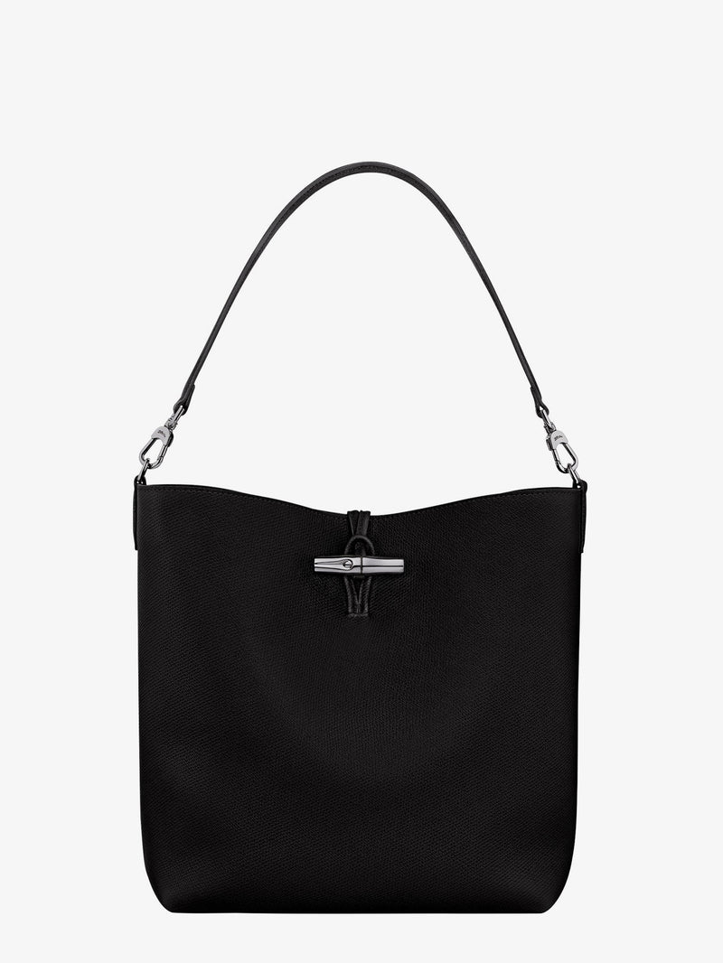 Longchamp Paris Longchamp Paris Le Roseau M Leather Bucket Bag Black - World Class Fashion