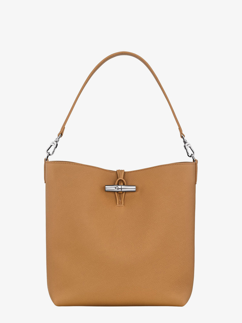 Longchamp Paris Longchamp Paris Le Roseau M Leather Bucket Bag Beige - World Class Fashion