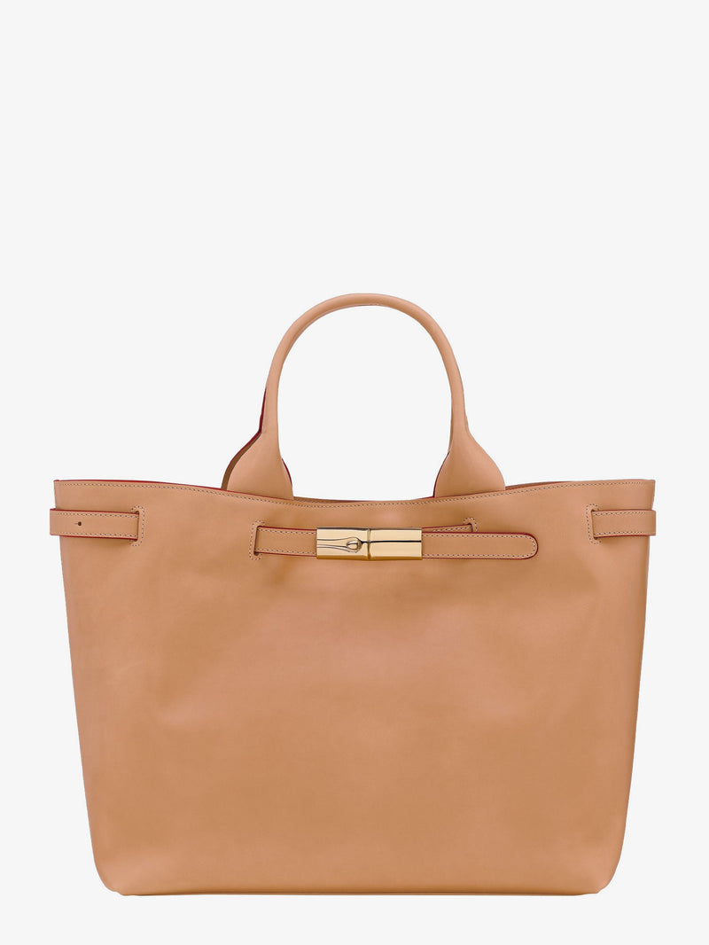 Longchamp Paris Bolso de cuero Le Roseau de Longchamp Paris, color beige - World Class Fashion