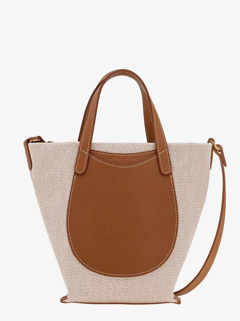 Longchamp Paris Longchamp Paris Le Foulonné Canvas Crossbody Bag Beige - World Class Fashion