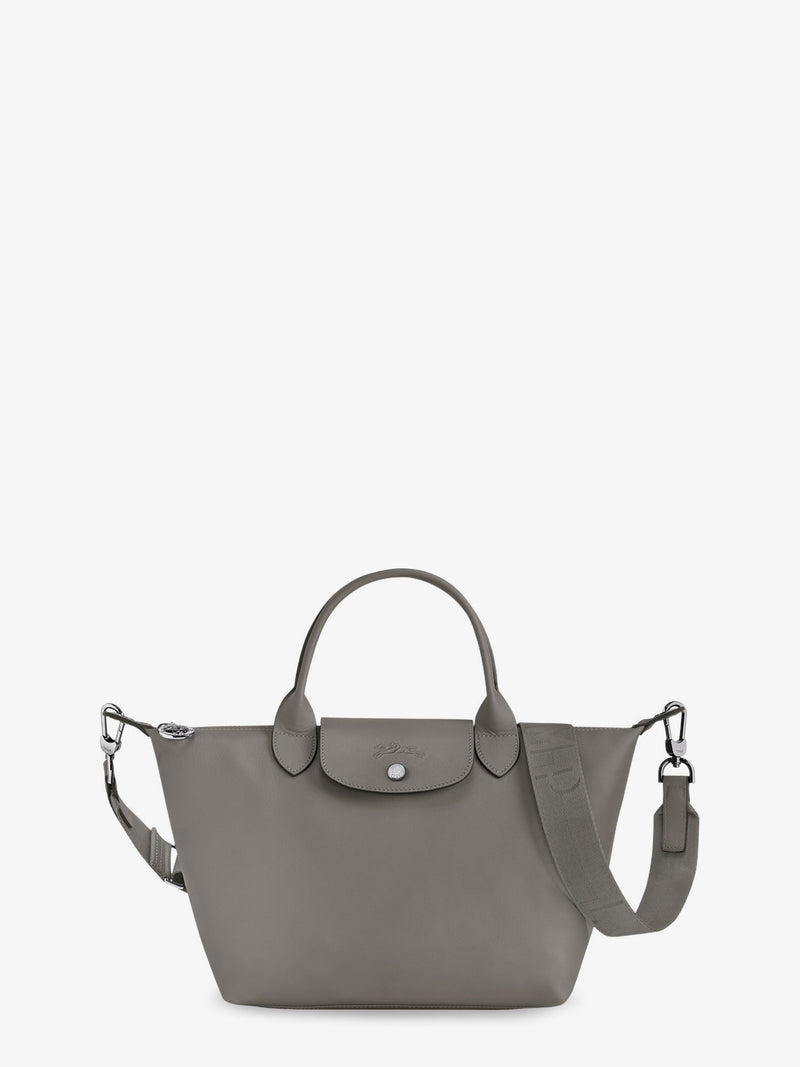 Longchamp Paris Longchamp Paris Le Pliage S Leather Shoulder Bag Grey - World Class Fashion