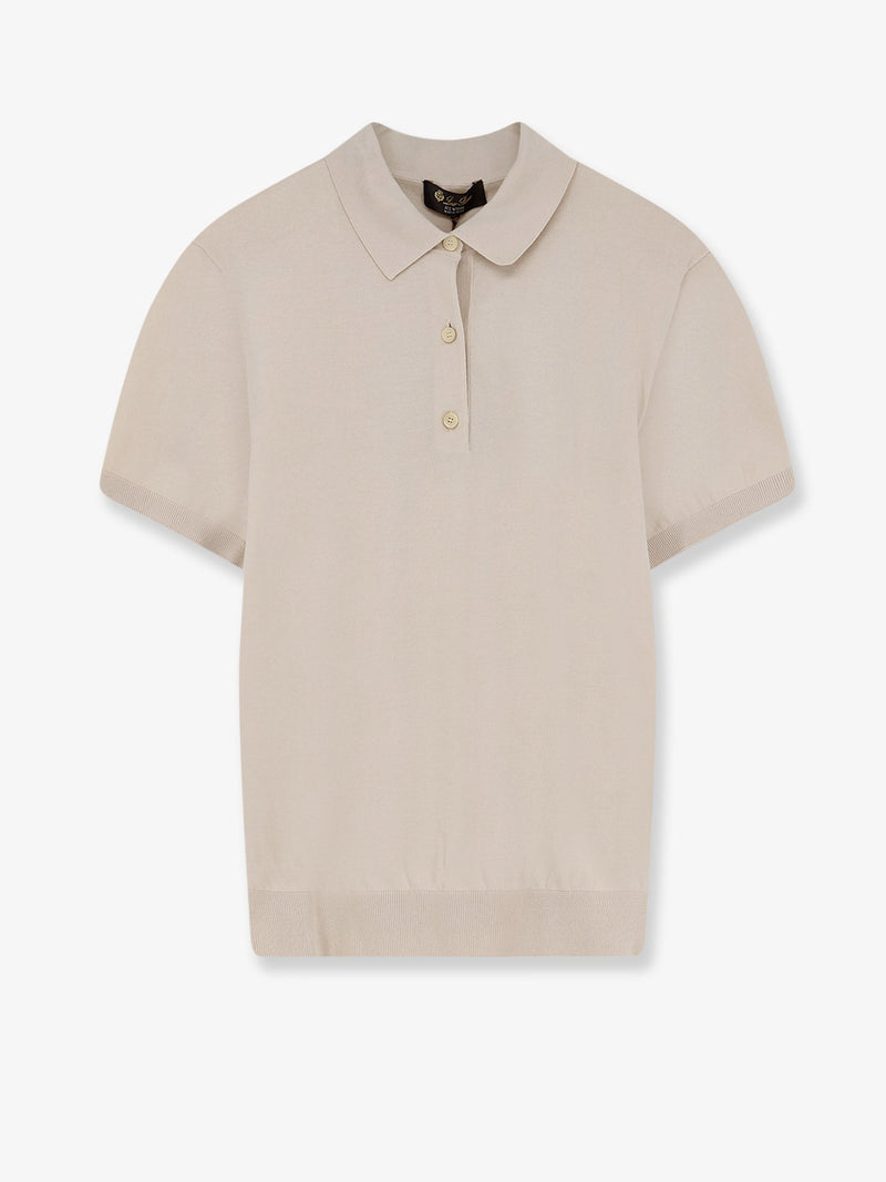 Loro Piana Polo de algodón Ice Wish de Loro Piana, color beige - World Class Fashion
