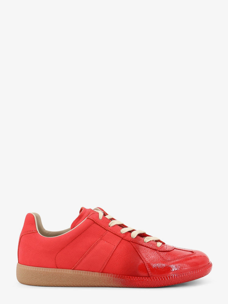 Maison Margiela Maison Margiela Replica Leather Sneakers Red - World Class Fashion