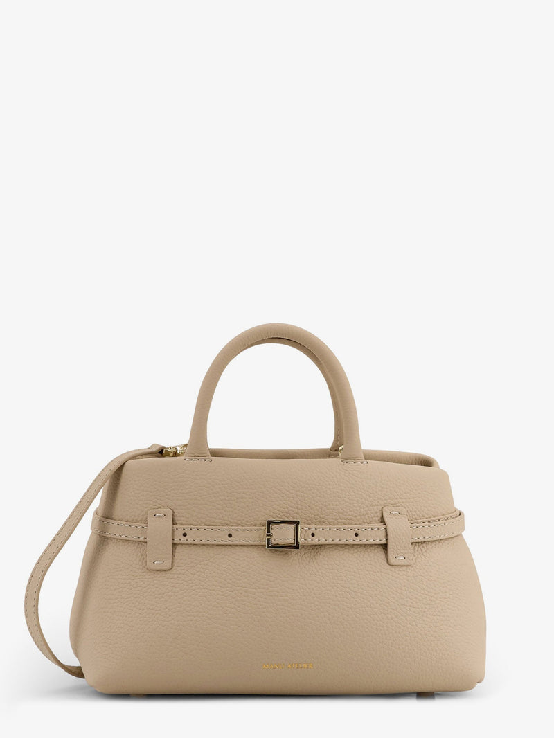 Manu Atelier Manu Atelier Le Cambon 25 Leather Handbag Beige - World Class Fashion