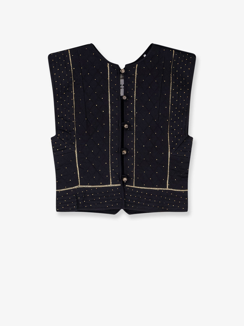 Marant Étoile Marant Étoile Chaleco acolchado Volana negro - World Class Fashion