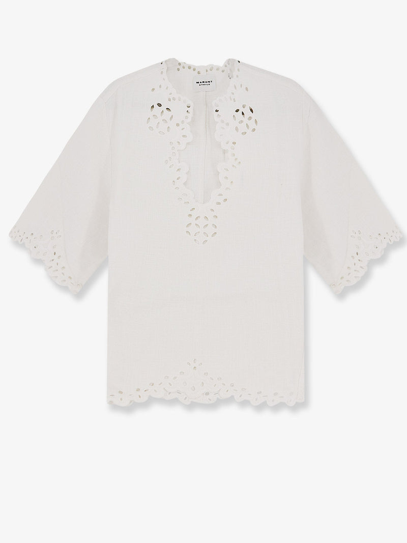 Marant Étoile Marant Étoile Shana Cotton Shirt White - World Class Fashion