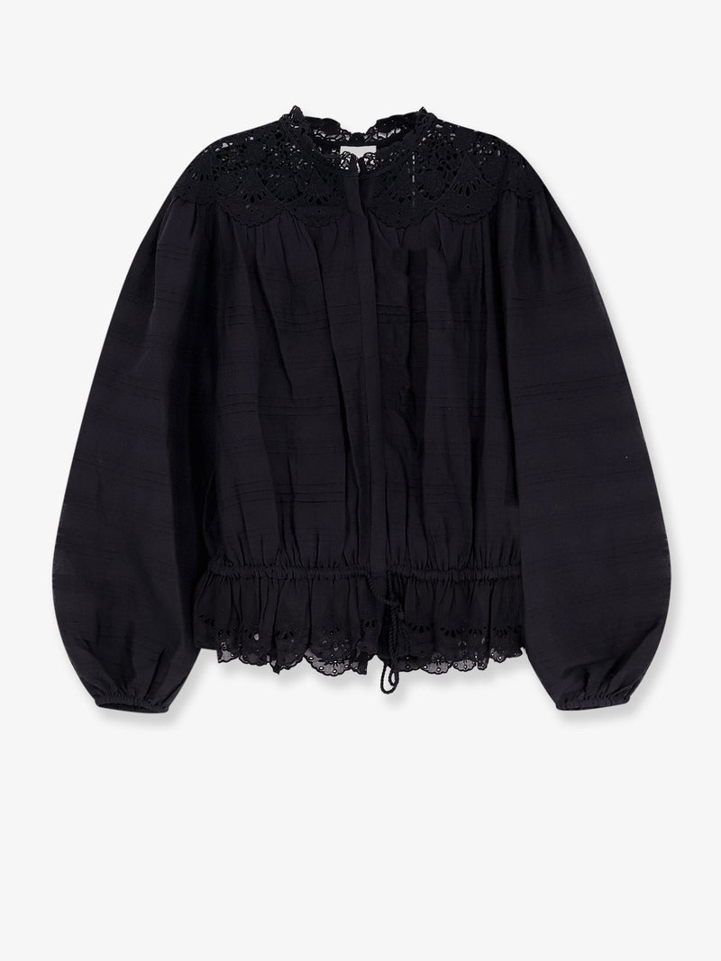 Marant Étoile Marant Étoile Polly Organic Cotton Shirt Black - World Class Fashion