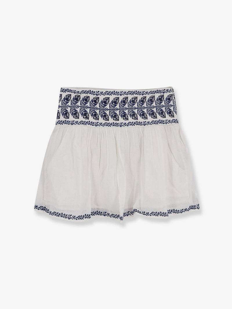 Marant Étoile Marant Étoile Picadilia Cotton Skirt White - World Class Fashion