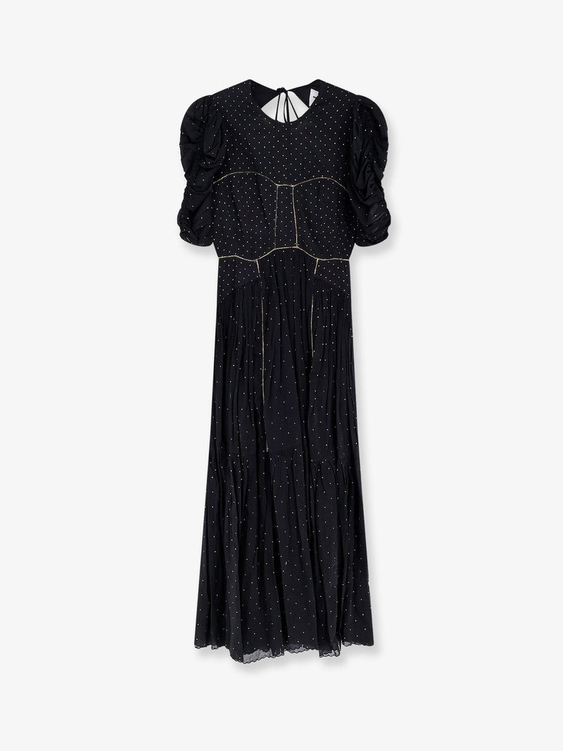 Marant Étoile Vestido Sichene de lunares Marant Étoile negro - World Class Fashion