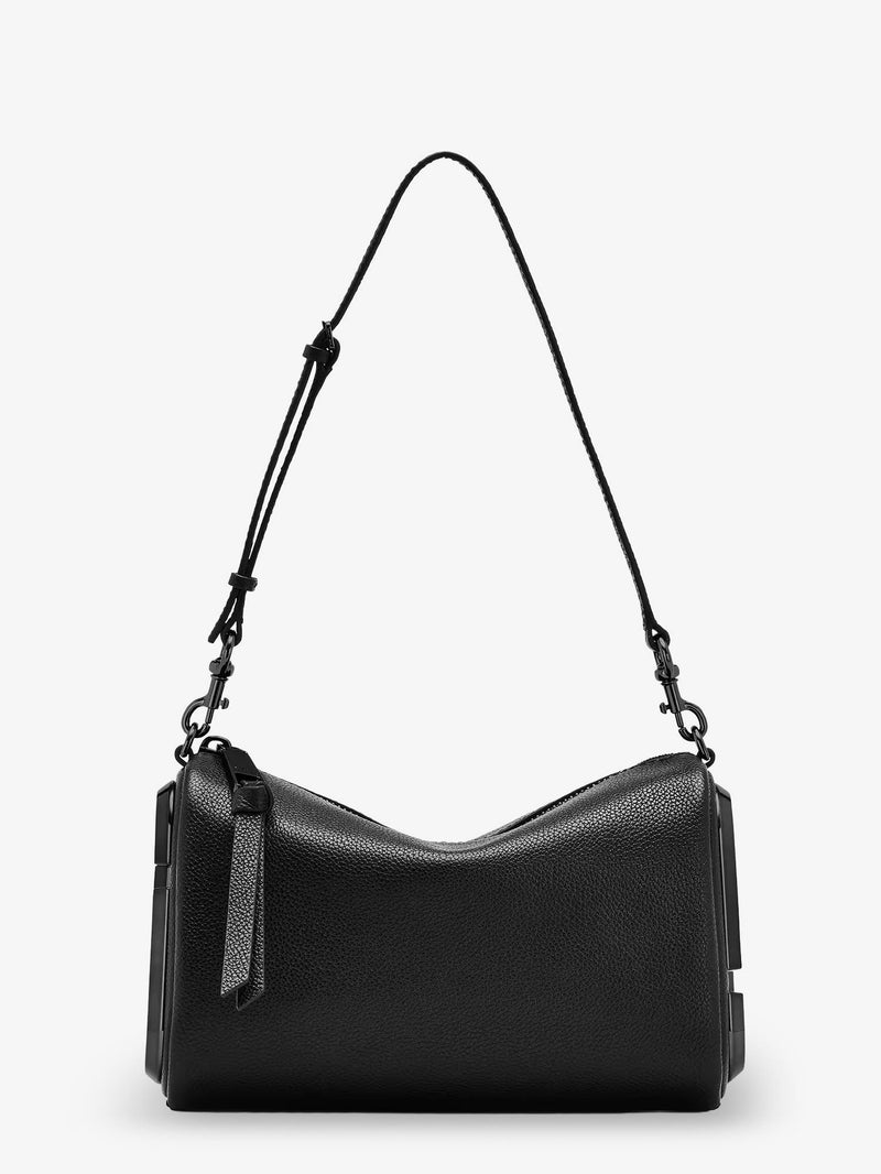 Marc Jacobs Bandolera Marc Jacobs Snapshot de cuero martillado negro - World Class Fashion