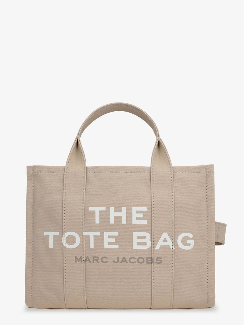 Marc Jacobs Marc Jacobs The Medium Tote Denim Shoulder Bag Beige - World Class Fashion