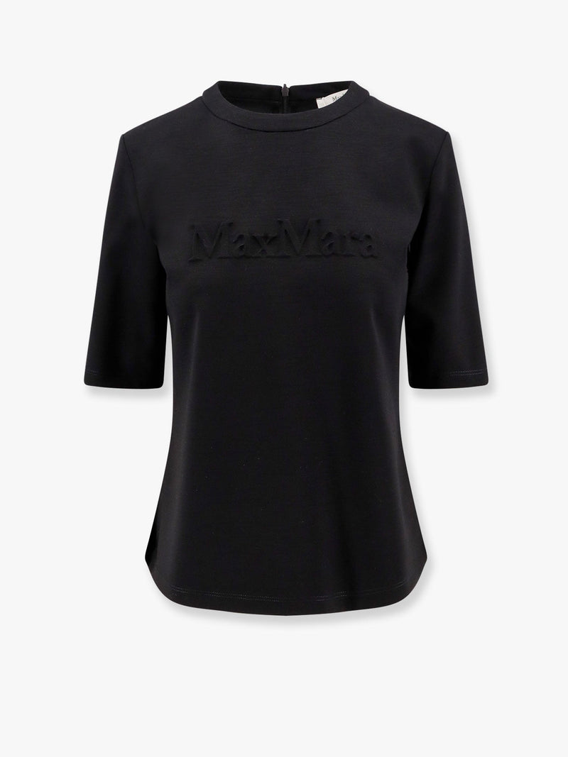 Max Mara Max Mara Peter Wool T-Shirt Black - World Class Fashion