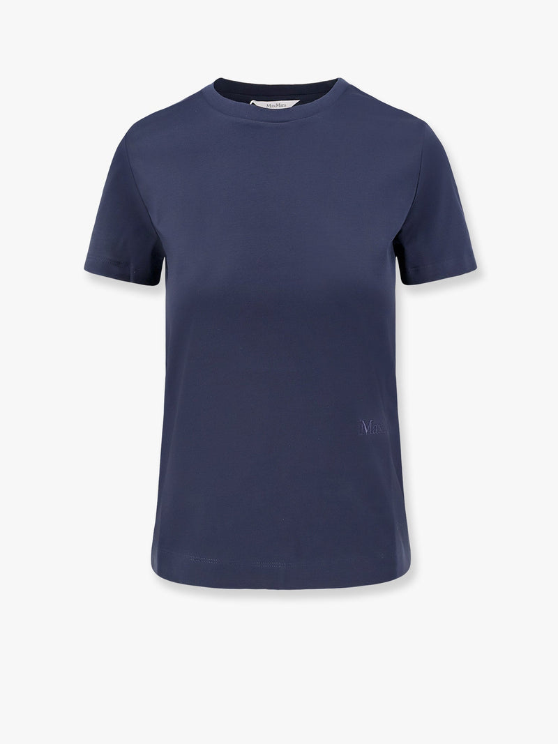 Max Mara Max Mara Nerina Cotton T-Shirt Blue Women - World Class Fashion