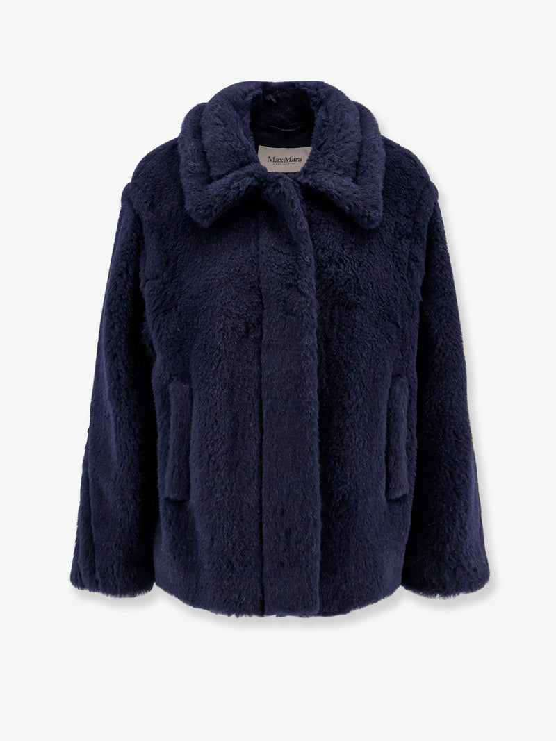 Max Mara Max Mara Mxmfuggito Alpaca And Virgin Wool Fur Jacket - World Class Fashion