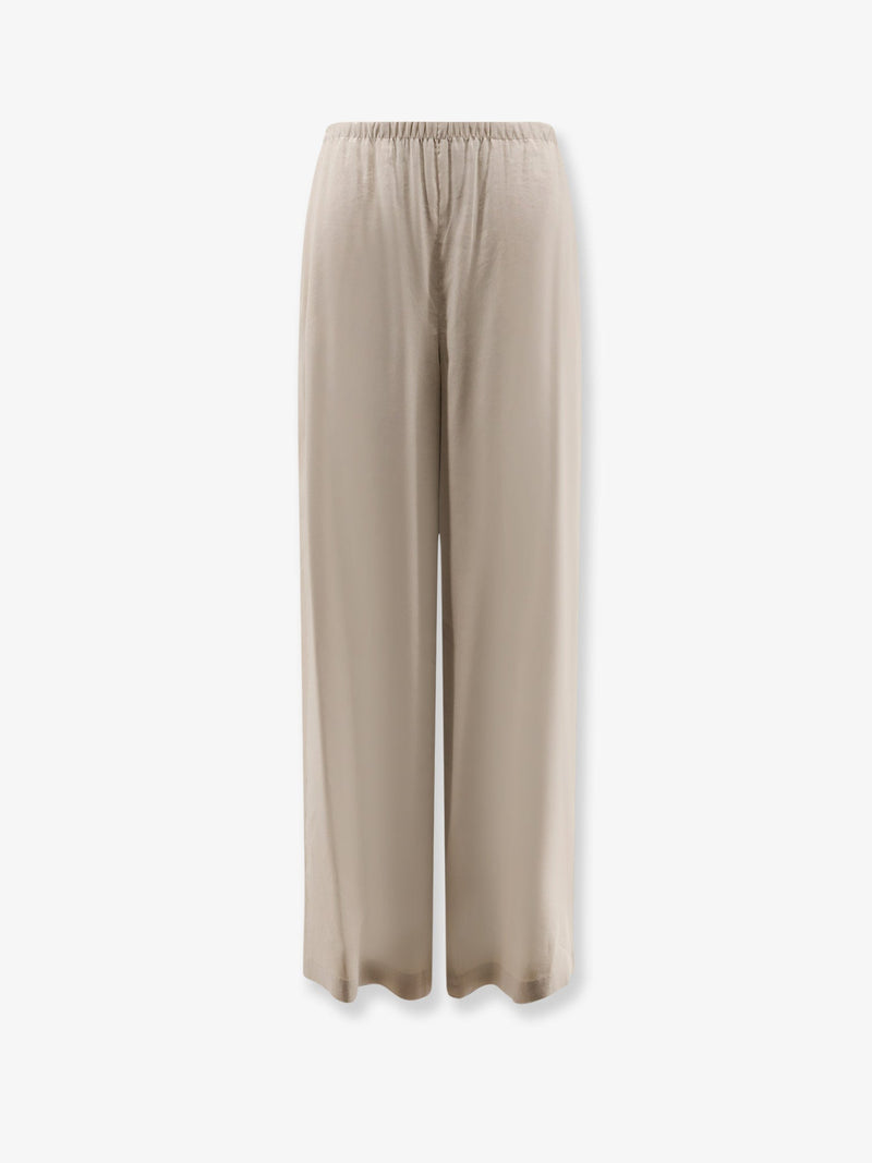 Max Mara Max Mara Mxpdestino Linen Viscose Trousers Beige - World Class Fashion