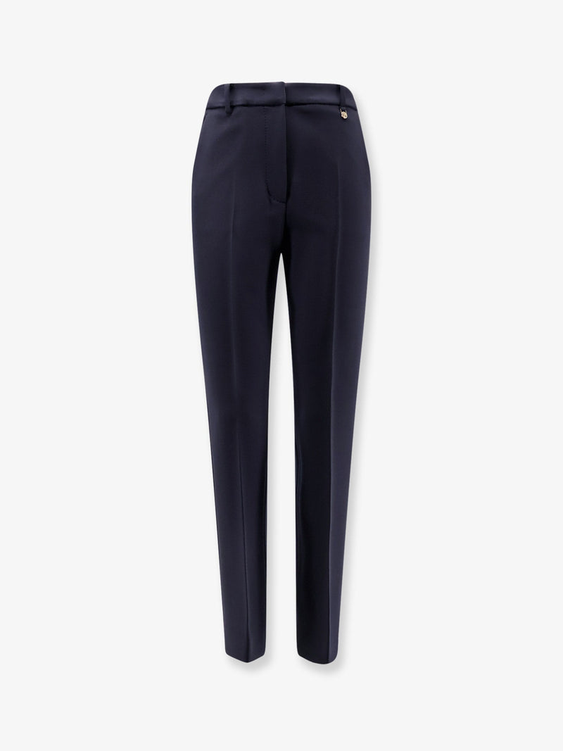 Max Mara Max Mara Virgin Wool Trousers Blue Women - World Class Fashion