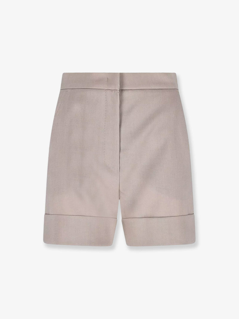 Max Mara Max Mara Virgin Wool Mohair Blend Bermuda Shorts Pink - World Class Fashion