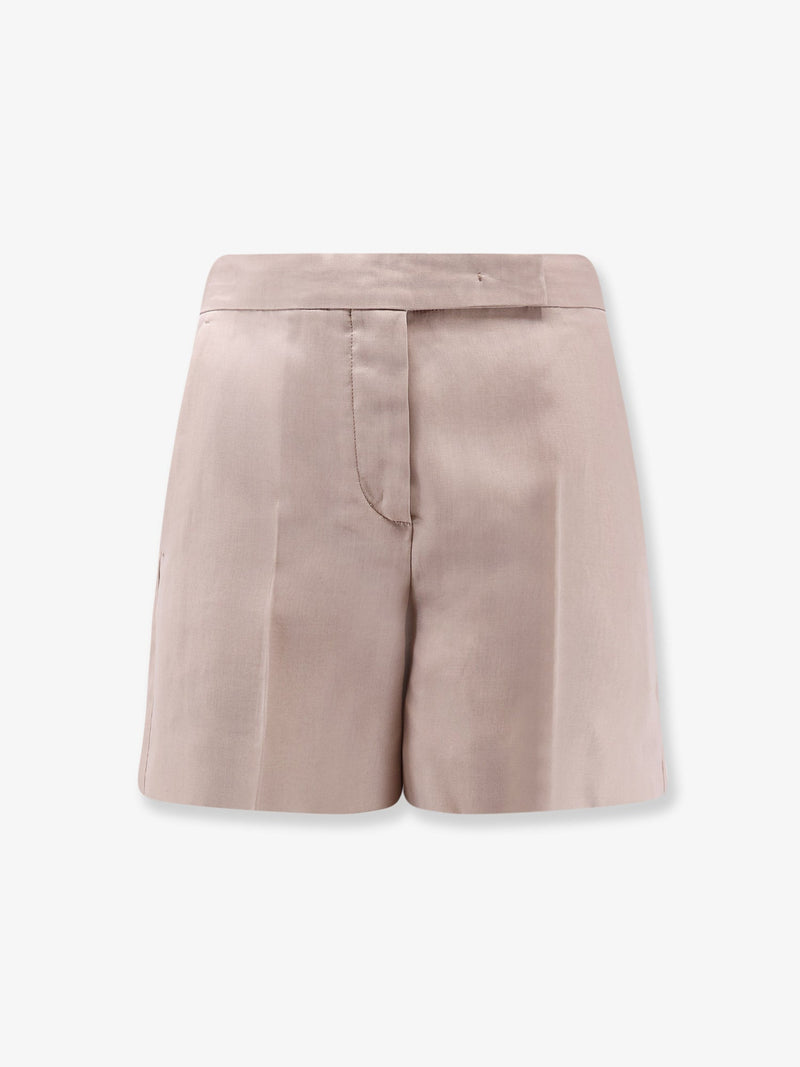 Max Mara Max Mara Mxaerosi Silk Shorts Pink - World Class Fashion