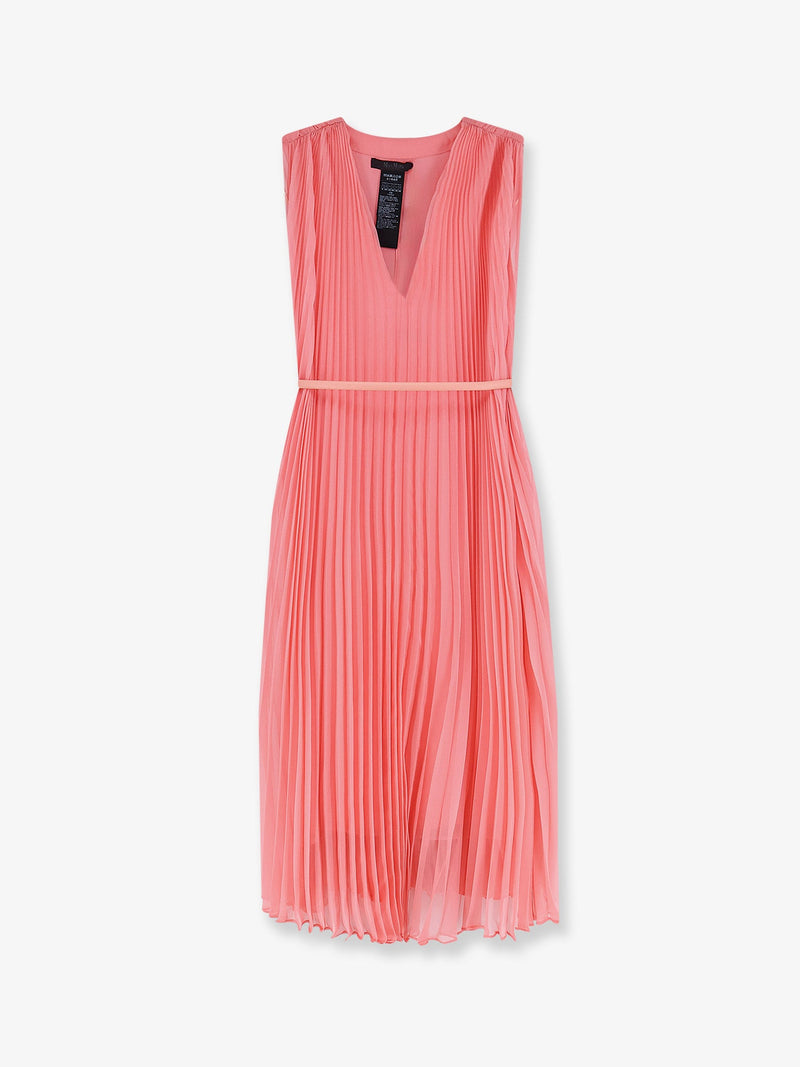 Max Mara Max Mara Mxecapsula Long Dress Pink - World Class Fashion