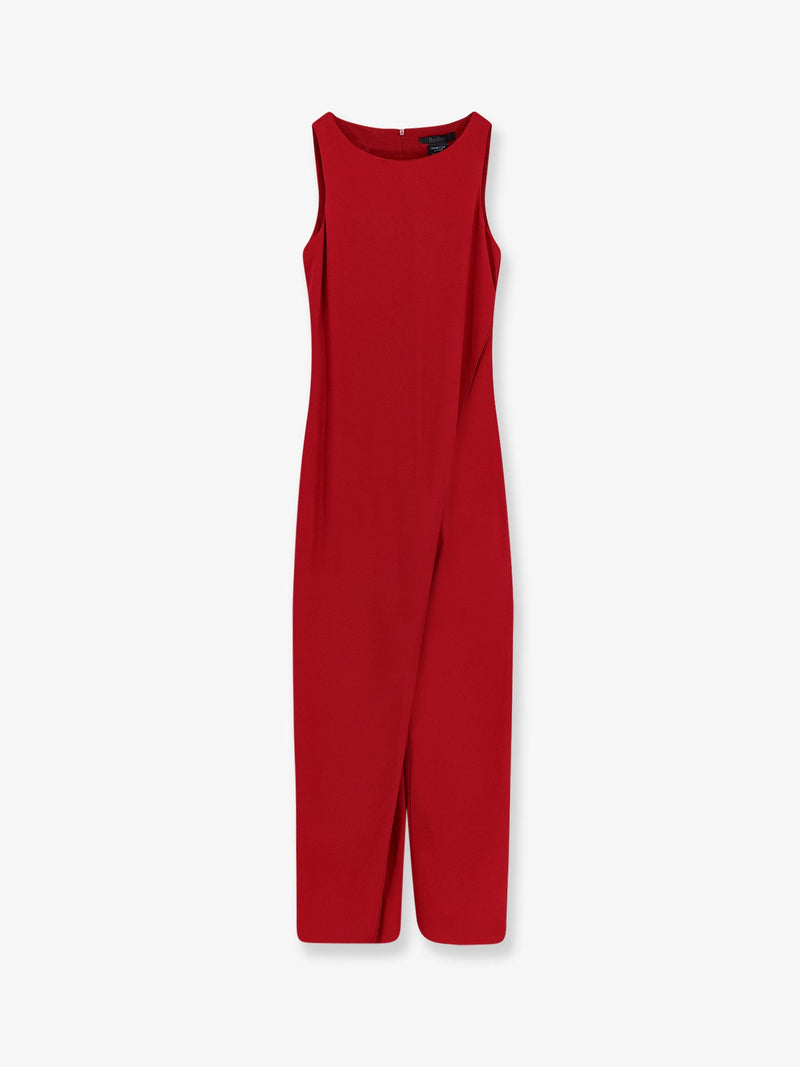 Max Mara Max Mara Mxebello Viscose Jumpsuit Red - World Class Fashion