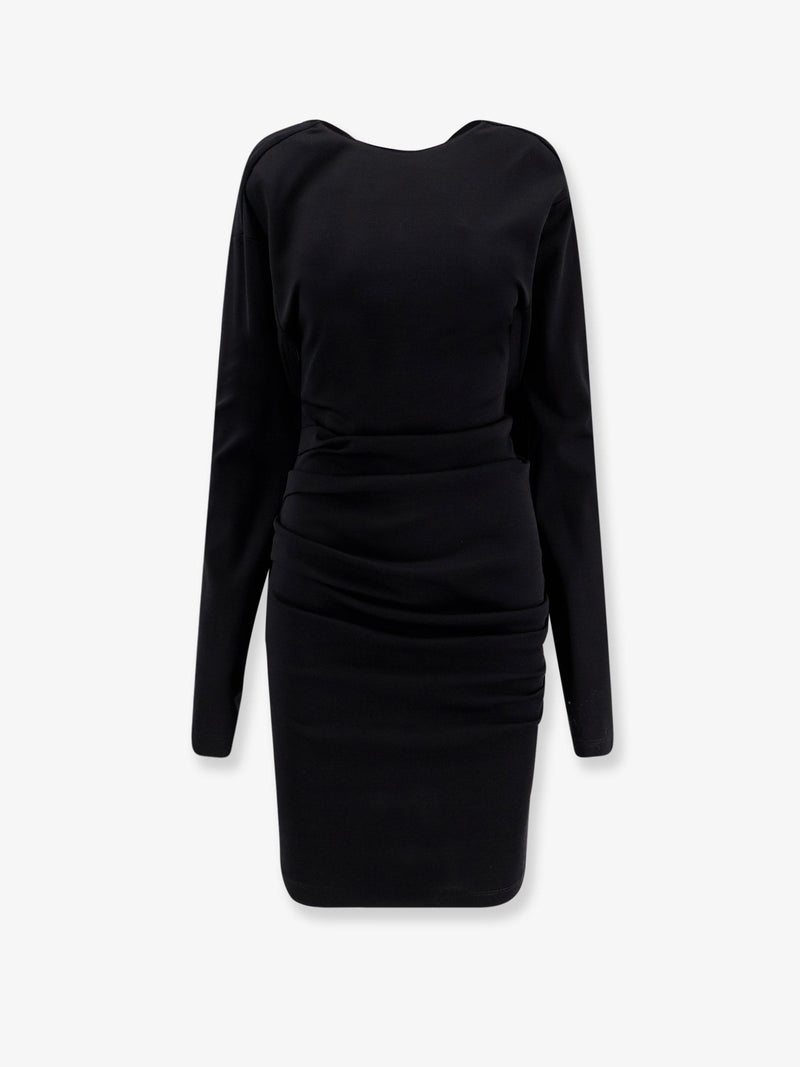 Max Mara Vestido Max Mara Mxpumido de lana virgen negro - World Class Fashion