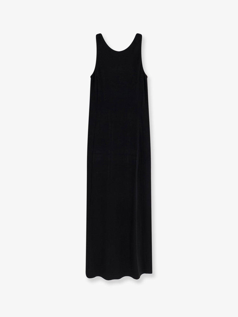 Max Mara Max Mara Mxppania Stretch Viscose Dress Black - World Class Fashion